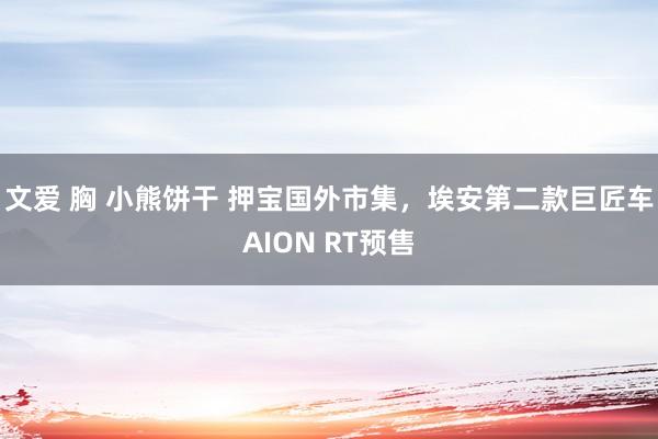 文爱 胸 小熊饼干 押宝国外市集，埃安第二款巨匠车AION RT预售